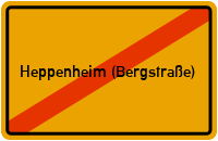 Route von Heppenheim (Bergstraße) nach Dillenburg
